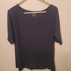 APT 9 Women's Dark Blue Short Sleeve Tee
